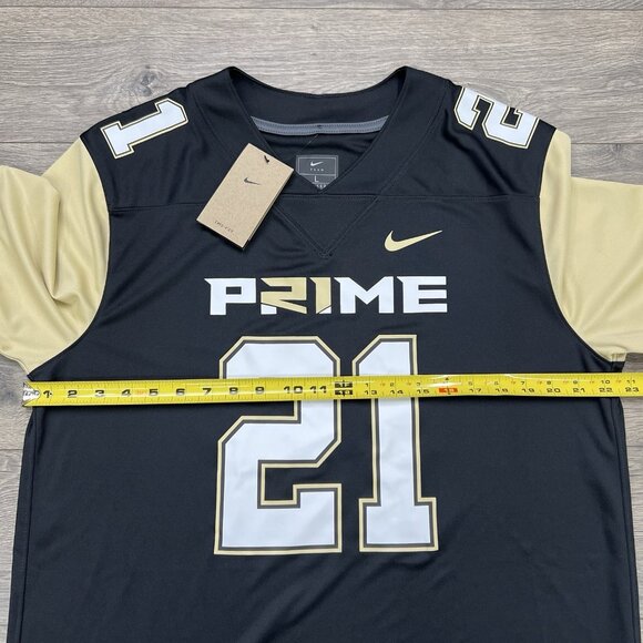 Nike Prime Sadeur Sanders Jersey Sz Large Mens Black Prime 2.0 #21 Football - Picture 4 of 9